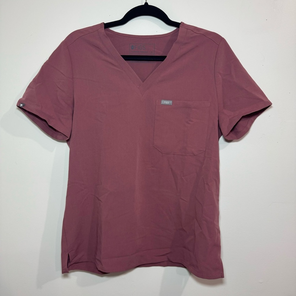 FIGS mauve scrub top